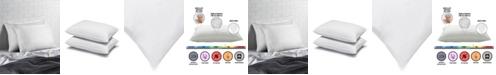 Ella Jayne Overstuffed Plush Allergy Resistant Gel Filled Side/Back Sleeper Pillow - Set of Two - Standard
